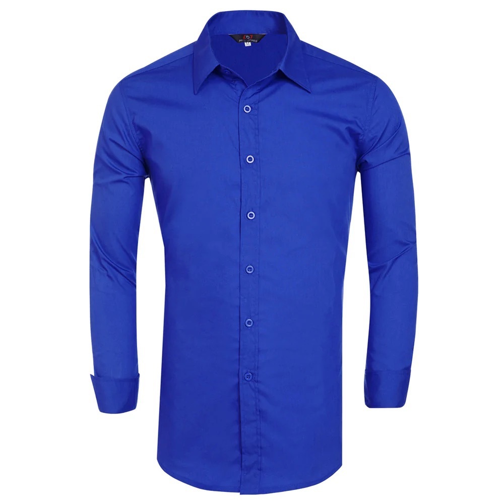 ⚡️NWT! Paul Jones Mens, Slim Fit Solid Long Sleeve Shirt Collared Button Down⚡️